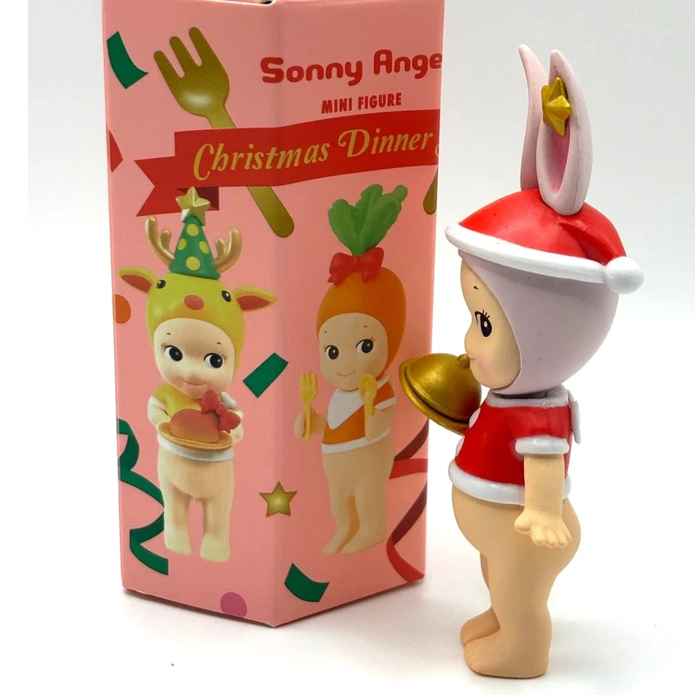 New Kewpie/Angel Seated Mini Figure in Santa Rabbit Costume, Open Blind Box